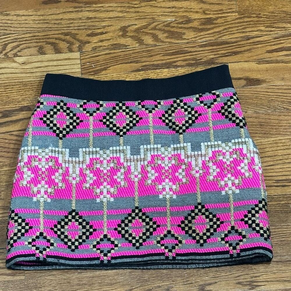 Milly Ikat Print Mini Skirt